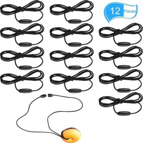 img 4 attached to 🔗 High-Quality 12-Piece Replacement Necklace Cords with Breakaway Clasps: Nylon Cords and Safety Clasps for Chew Necklaces, Pendants, and Crafting Jewelry
