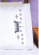 janlynn dragonfly pillowcase stamped 30 inch logo