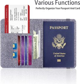 img 1 attached to 🛂 MCmolis Passport Holder with Vaccine Card Slot - Travel Accessories and Passport Covers