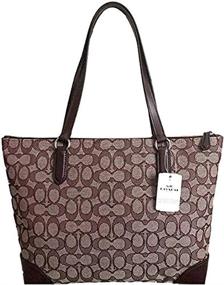 img 3 attached to Coach Womens Outline Signature Brown Women's Handbags & Wallets for Shoulder Bags