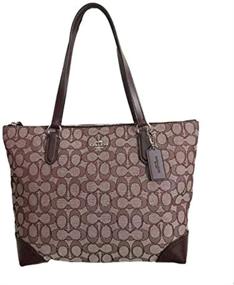 img 4 attached to Coach Womens Outline Signature Brown Women's Handbags & Wallets for Shoulder Bags