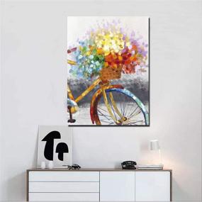 img 3 attached to 🚲 Sooyinpaint Набор для росписи велосипеда "Цветочный мотив": идеально для начинающих, декора дома и улучшения гостиной.