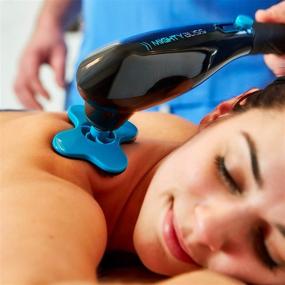img 2 attached to 🔋 Cordless Handheld Percussion Massager - Deep Tissue Back and Body Pain Relief Machine with Vibrating Therapy, Ideal for Neck, Shoulder, Leg, Foot