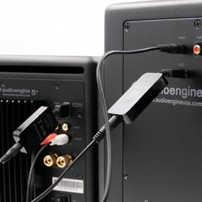 img 1 attached to Enhance Your Audio Experience with Audioengine W3 Wireless Audio Adapter: Low Latency, Audiophile DAC, Extended Range, Stream from Multiple Devices to Speakers and Subwoofer