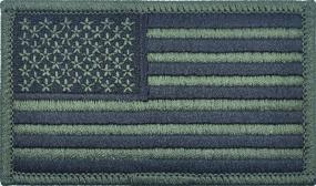 img 1 attached to American Embroidered Patch Green Subdued