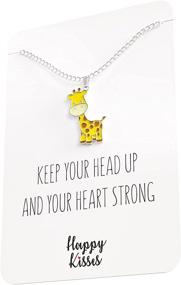 img 1 attached to Giraffe Necklace Charm Inspirational Gifts