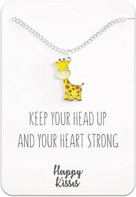 img 3 attached to Giraffe Necklace Charm Inspirational Gifts