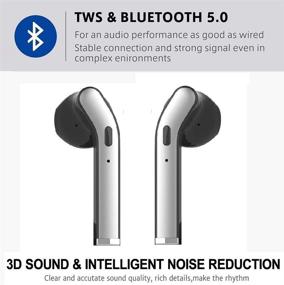 img 3 attached to 🎧 Беспроводные наушники TWS Bluetooth 5.0 высокой верности с 40-часовым временем воспроизведения - Идеально для спорта и путешествий