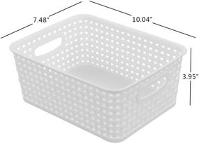 img 2 attached to Jekiyo Plastic Pantry Storage Baskets