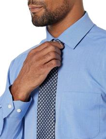 img 2 attached to 👔 Effortless Style: Buttoned Tailored Stretch Poplin Non Iron Shirts for Men