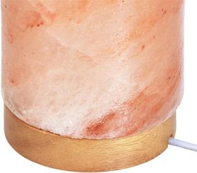 img 2 attached to 🌟 Amazon Basics Natural Himalayan Salt Lamp: Wood Base, Dimmer Switch - Cylinder Shape, Crystal Pink - Unleash Soothing Ambiance!