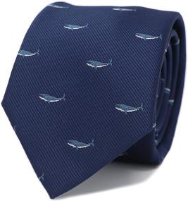 img 4 attached to 🐋 MENDEPOT Humpback Pattern Whale Necktie