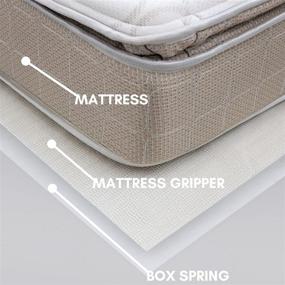 img 3 attached to 🛏️ MISTIC COOL Mattress Slide Stopper: Prevent Mattress Slippage with The Ultimate Gripper! Cut-to-Size for Versatile Use on Furniture, Couches, Sofas, Futons, Chairs & More (Twin)