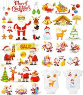 christmas sticker transfer appliques washable logo