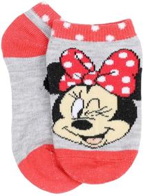 img 2 attached to Носки Minnie Mouse без дужек в упаковке по 10 штук для маленьких девочек от Disney