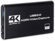 захват игр по hdmi с usb 3.0 - полное hd-1080p-запись видео в реальном времени - преобразователь hdmi в usb видео и аудиозахват для windows, mac os и linux - чёрный логотип