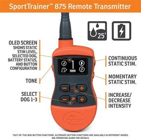 img 2 attached to 🐕 SportDOG Brand SportTrainer 1/2 Mile Remote Trainers with OLED Screen - Waterproof, Rechargeable E-Collar for Effective Dog Training - 3 Dog Expandable