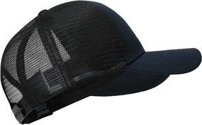 img 2 attached to ⚾ VIONLAN Baseball Cap: Stylish American Flag Trucker Hat for Men and Women with Embossed 3D Logo - Adjustable Outdoor Mesh Snapback Hat