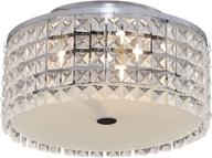 💡 bazz glam décor ceiling light fixture, dimmable, easy install, 11-inch, frosted glass логотип