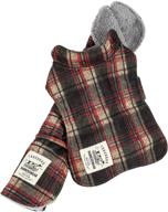 touchdog tartan plaided matching reversible logo