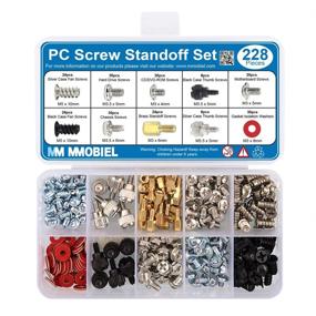 img 4 attached to Enhance Your PC Assembly with MMOBIEL 228Pcs PC Screw Standoff Set Kit for Computer Case Hard Drive Motherboard Cooler Fan Graphic Cards
