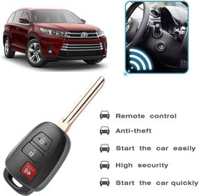 img 1 attached to 🔑 Keyless Entry Remote Control Key Fob for Toyota Sequoia 2020/Tacoma 2019/Tundra 2018-2019