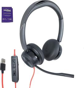 img 1 attached to 💼 Enhance Collaboration and Productivity with Plantronics (Poly) Blackwire 8225 Premium Wired UC Headset (USB-A)