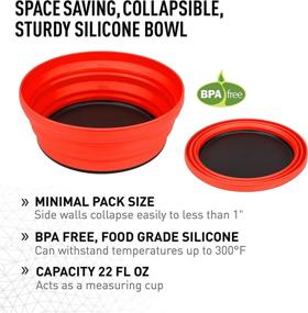 img 2 attached to 🍽️ Sea to Summit X-Bowl Collapsible Silicone Camping Dish, Original - 22 fl oz