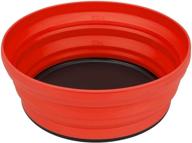 🍽️ sea to summit x-bowl collapsible silicone camping dish, original - 22 fl oz logo