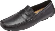 rockport rhyder penny loafer black men's shoes logo