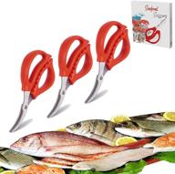 🦀 set of 3 joyce lindberg kitchen seafood scissors - ideal for seafood, fish, crab, shrimp, and lobster logo