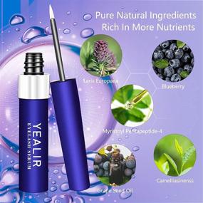 img 2 attached to 🌱 YEALIR Eyelash & Eyebrow Growth Serum Kit: Nourish and Enhance with Natural Extracts for Longer Fuller Lashes and Brows