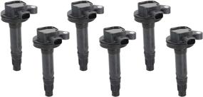 img 4 attached to Ignition Coil Pack Set of 6 - Compatible with Ford, Mercury, Mazda & Lincoln Vehicles - 3.5L, 3.7L V6 - Edge, F150, Explorer, Mustang, Taurus X, MKZ - Replaces OEM Numbers: 7T4E-12A375-EE, DG520, 7T4Z12029E, DG-520