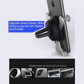 img 3 attached to Redshine Car Mount Phone Holder - Universal Air Vent GPS Cell Phone Holder for Car - iPhone X/8/7/7P/6s/6P/5S, Galaxy S5/S6/S7/S8/S9, Note8 Google, LG, Huawei & More (Black1)