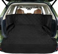 water-resistant suv dog cargo cover with side walls protector, bumper flap, and non-slip backing - funnipets quilted pet seat cover, large size universal fit логотип