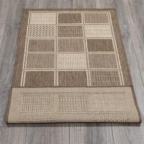 img 2 attached to Ottomanson Jardin Collection Sisal Brown