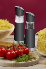 img 1 attached to 🧂 Enhance Your Culinary Experience with the Modernhome Gravity-Activated Electric Salt and Pepper Mill Set