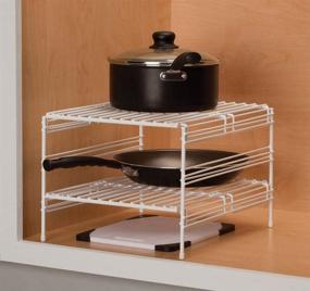 img 2 attached to 🔧 Grayline 40909: Organize Your Cabinets with 2 Adjustable Base Cabinet Helper in White