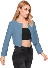 img 2 attached to SheIn Women's Casual Cropped Leather Clothing