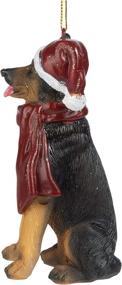 img 1 attached to 🎄 German Shepherd Holiday Dog Christmas Tree Ornament - Xmas Decor, 3 Inch, Full Color - Design Toscano