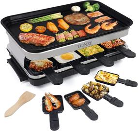 img 3 attached to 🔥 Smokeless Korean BBQ Indoor Grill with 8 Mini Cheese Pans – Removable Non-Stick, Temperature Control, 1500W