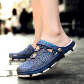 img 3 attached to 👟 Techcity Outdoor Walking Breathable Slippers Men's Shoes: Ultimate comfort and style for every step