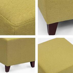 img 2 attached to Furnistar Modern Design Fabric Ottoman Furniture and Accent Furniture