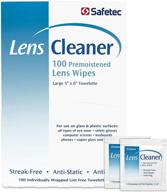 safetec eyeglasses cleaning wipes pre moistened logo