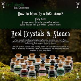 img 3 attached to 🔮 21 Mini Clear Bottles of Healing Protection Crystals for Witchcraft: Raw Wiccan Tools for Altar Rituals, Jewelry, and Decor - Perfect Box Gift for Witch Supplies, Women Beginners, and Spiritual Enthusiasts