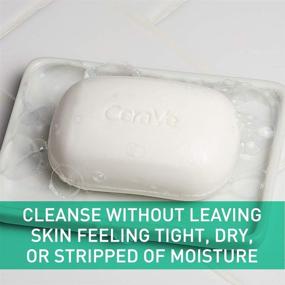img 1 attached to 🧼 CeraVe Foaming Cleanser Bar for Oily Skin - Soap-Free Body and Face Cleanser Bar, Fragrance-Free - 4.5 Ounce