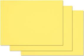 img 1 attached to 🍌 50 наборов желтых карточек размером 4x6 на матовой бумаге для пустого дизайна "Бананового сплита".