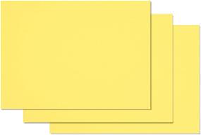 img 1 attached to 🍌 50 Pack of Yellow 4x6 Card Stock for Blank Banana Split Design