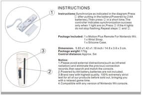 img 2 attached to 🎮 SIBIONO - 2-Pack Wii Remote Motion Plus Controller for Nintendo Wii&Wii U Gamepads