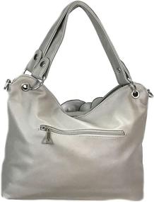 img 2 attached to Grey Zzfab Flower Purse Clasp Women's Handbags & Wallets